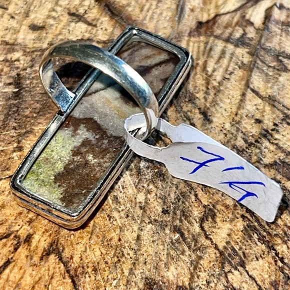 Dendrite Jasper Ring Size 7 1/4 - Picture 5 of 6